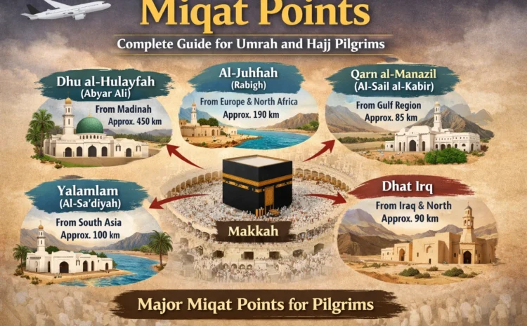  Miqat Points: Complete Guide for Umrah and Hajj Pilgrims
