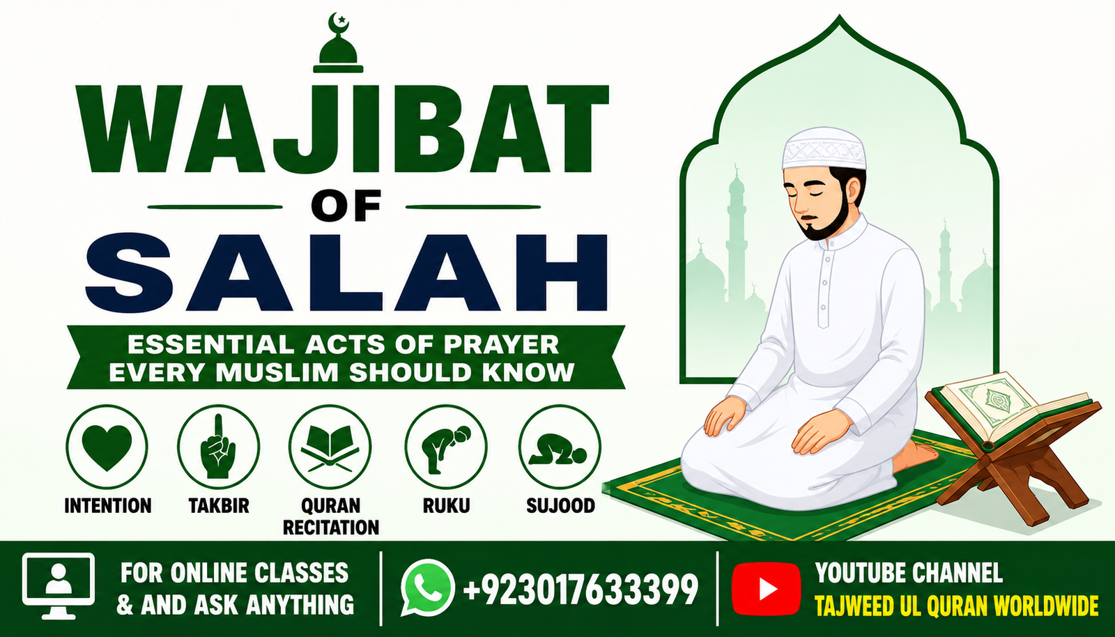  The Wājibāt of Salāh (وَاجِبَات الصَّلَاة): Essential Acts Every Muslim Should Know