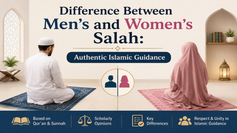 Difference Between Men's and Women's Salah according to Quran and Sunnah