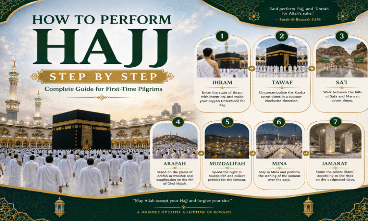  How to Perform Hajj Step by Step: Complete Guide for First-Time Pilgrims