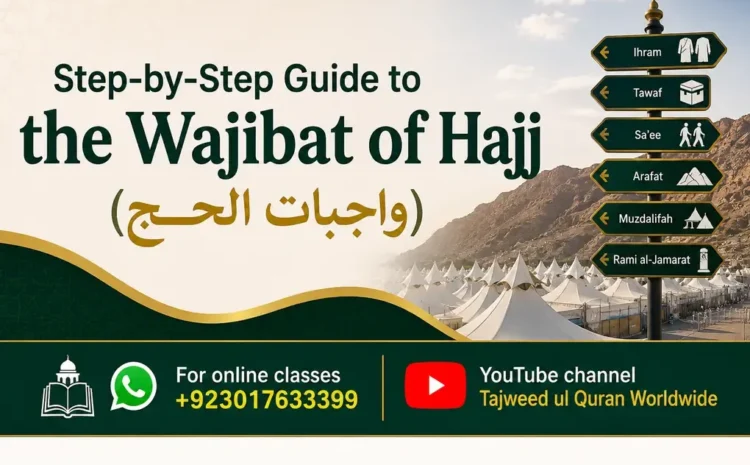  Step-by-Step Guide to the Wajibat of Hajj (واجبات الحج)